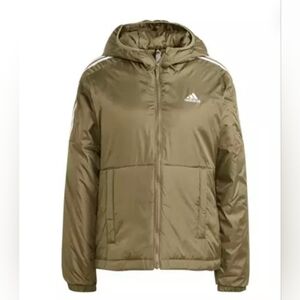 Adidas Olive Green Hooded Jacket